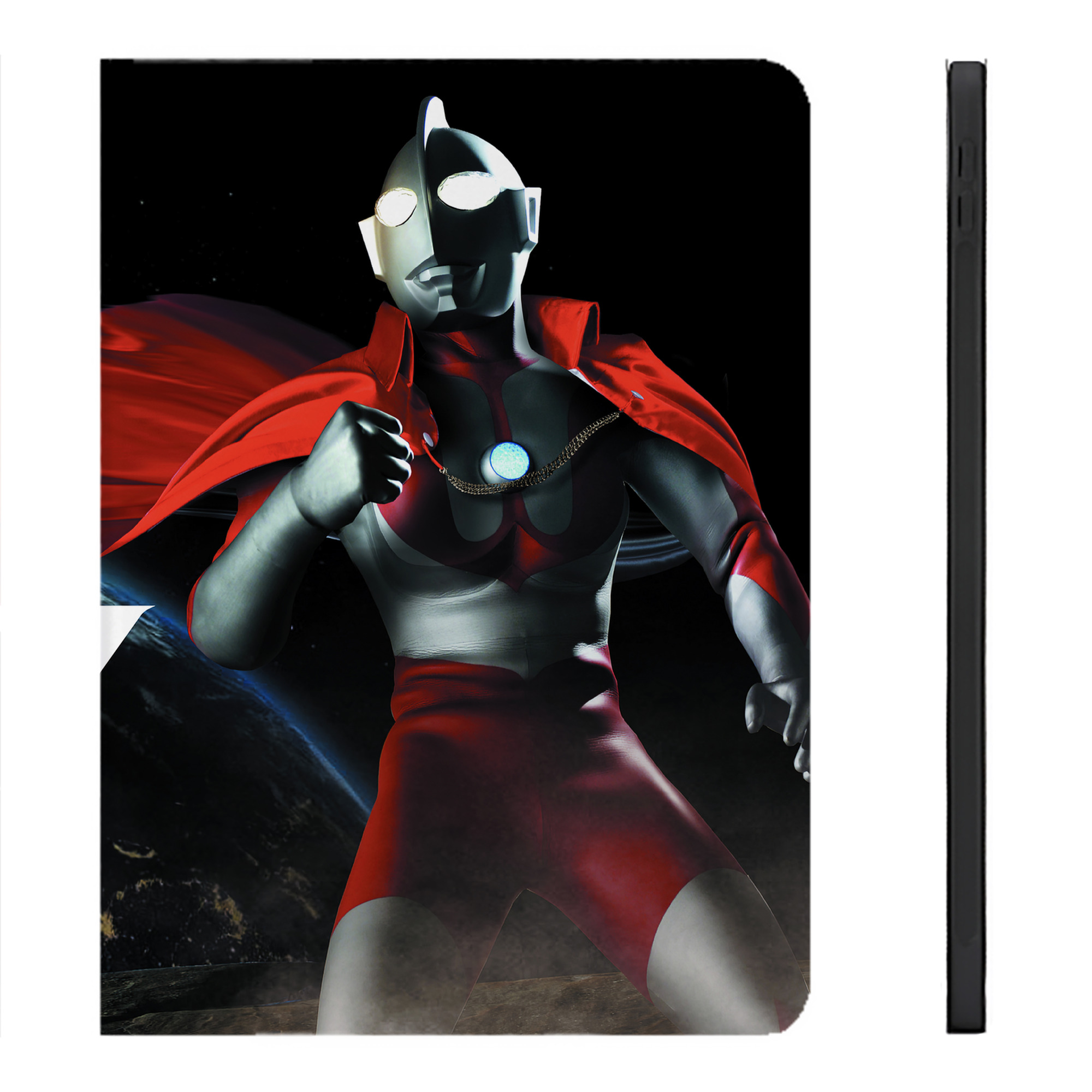 （画像用） ウルトラマン Ultraman IPadケース ペンホルダー付き ブックスタイルデザイン